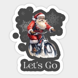 Let’s Go Santa Sticker